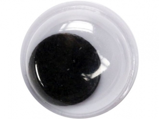 Oczy bez kleju czarne 10mm bez rzs 100szt.