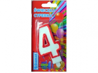 Świeczka cyferka ? 4 ? 9269