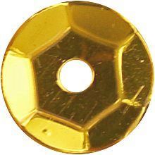Cekiny okrge 7mm metaliczne zote 14g