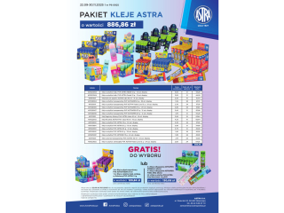 Pakiet P8 0925 ASTRA Kleje o wartoci 886, 86z + GRATIS: towar