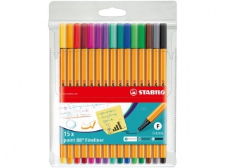CIENKOPIS STABILO POINT 88. ETUI 15 SZT.