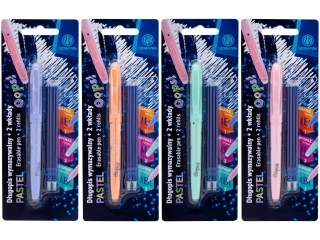 Dugopis wymazywalny 0, 6 mm ASTRAPEN OOPS! Pastel + 2 wkady niebieskie - 1+2 szt. blister [opakowanie=24szt]