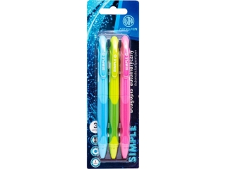 Dugopis automatyczny z gumowym uchwytem 1, 0mm ASTRAPEN Simple - 3 szt. blister [opakowanie=18szt]