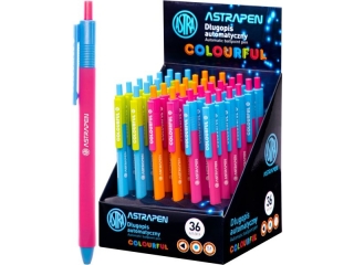 Dugopis automatyczny trjktny 0, 6 mm ASTRAPEN Fusion Colourful - 36 sztuk display [opakowanie=36szt]