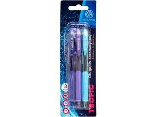 Dugopis automatyczny trjktny z gumowym uchwytem 0, 7 mm ASTRAPEN Tropic - 3 szt. blister [opakowanie=18szt]