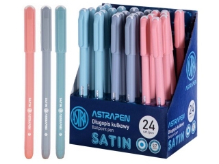 Dugopis kulkowy ze skuwk 0, 7 mm ASTRAPEN Satin - 24 szt. display [opakowanie=24szt]