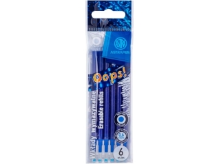 Wkady wymazywalne niebieskie 0, 6 mm ASTRAPEN OOPS! - 6 szt. opp bag [opakowanie=20szt]