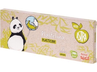Plastelina ECO ASTRA 12 kolorw [opakowanie=5szt]