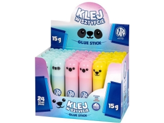 Klej w sztyfcie zwierzątka PVA ASTRA Pastel Line 15 g - 24 szt. display (4%)