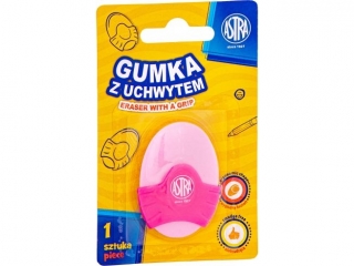 Gumka owalna z uchwytem ASTRA - 1 szt. blister [opakowanie=12szt]