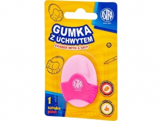 Gumka owalna z uchwytem ASTRA - 1 szt. blister [opakowanie=12szt]