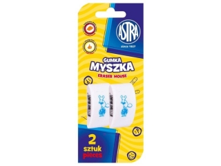 Gumka myszka ASTRA - 2 szt. blister (6%)