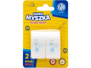 Gumka myszka ASTRA - 2 szt. blister (6%)