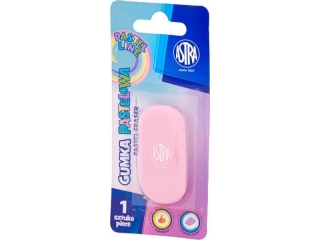 Gumka owalna pastelowa ASTRA PASTEL LINE - 1 szt. blister [opakowanie=24szt]