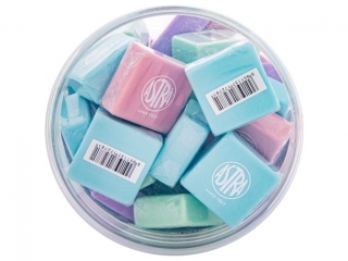 Gumka kwadratowa pastelowa ASTRA PASTEL LINE - 36 szt. drum [opakowanie=36szt]