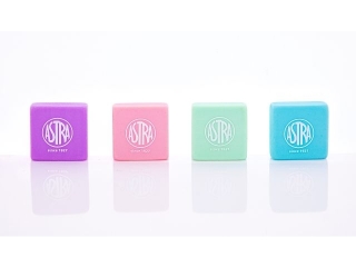 Gumka kwadratowa pastelowa ASTRA PASTEL LINE - 4 szt. blister [opakowanie=12szt]