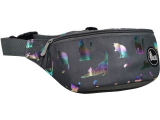 Saszetka-nerka HASH HOLO EFFECT ULTRAVIOLET CATS, AW1 [opakowanie=12szt]