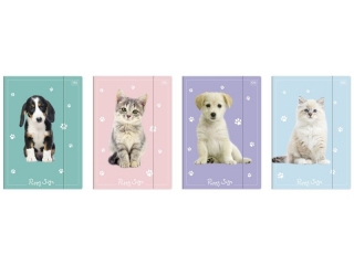 Teczka z gumk A4+ UV Puppy Sign [opakowanie=10szt]