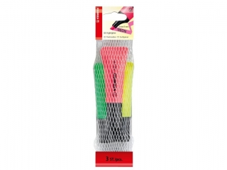 ZAKRELACZ STABILO NEON, KPL 3 SZT. ӣTY/ZIELONY/RӯOWY  [opakowanie=10szt]