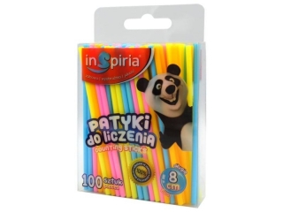 INSPIRIA - PATYKI DO LICZENIA OKRĄGŁE 8 CM. 100 SZT. 8465
