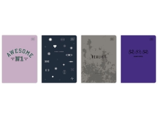 Zeszyt A5 60 g�adki 70g UV mix [opakowanie=10szt]