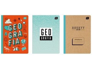 Zeszyt A5 60# M 70g Geografia [opakowanie=10szt]