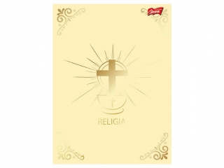 Zeszyt do religii A5 32 kartki krata okadka laminowana 70 g/m2 [opakowanie=15szt]