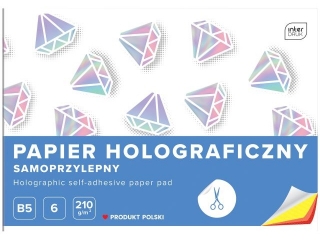 Papier holograficzny samoprz.B5 6 210g [opakowanie=10szt]