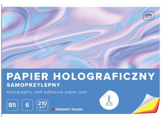 Papier holograficzny samoprz.B5 6 210g [opakowanie=10szt]
