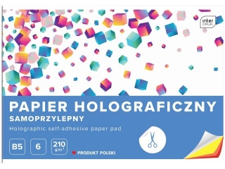 Papier holograficzny samoprz.B5 6 210g [opakowanie=10szt]