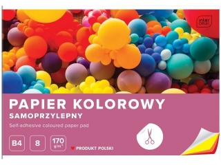 Papier kolorowy samoprzylepny B4 8 170g [opakowanie=10szt]