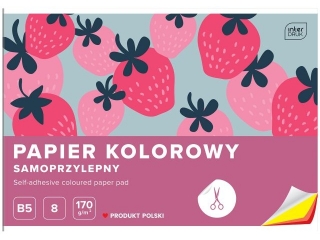 Papier kolorowy samoprzylepny B5 8 170g [opakowanie=10szt]