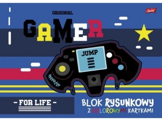 Blok rysunkowy z kolorowymi kartkami A3 16 kartek okadka kredowana 80 g/m2 [opakowanie=10szt]