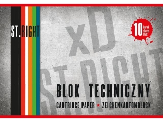 Blok techniczny A4, 10k. ST.RIGHT