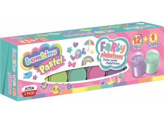 Farby plakatowe 12 kolorw 20 ml PASTEL [opakowanie=5szt]