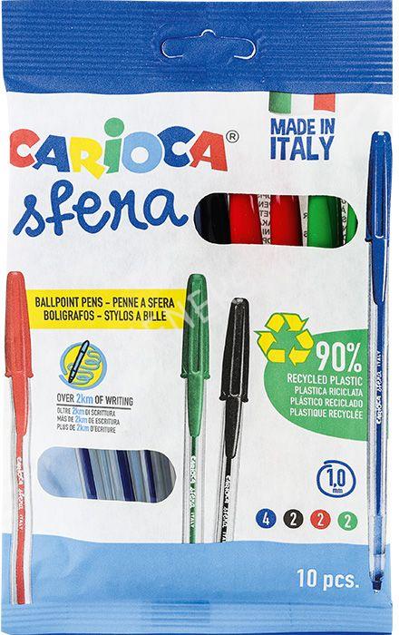 Stylos de Couleur Fiorella - 10 Pcs STYLOS À BILLE CARIOCA